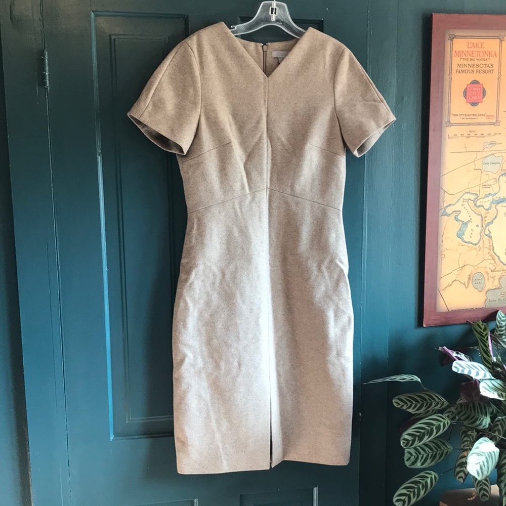 COS boiled wool sheath dress